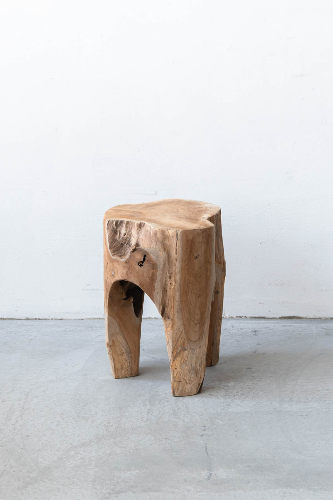 Rustic Wood Log Stool — ANTRY USE ONLY GENUINE - Main Image